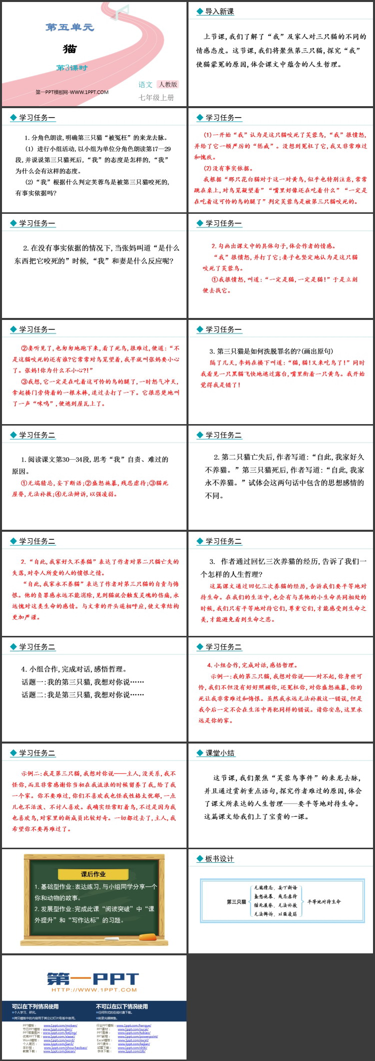 图片[2]-《猫》PPT优质课件(第3课时)-第一PPT