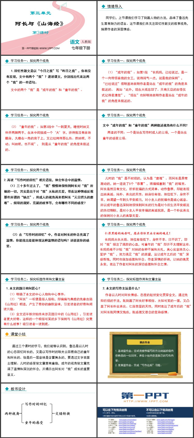 图片[2]-《阿长与》PPT精品课件(第3课时)-第一PPT