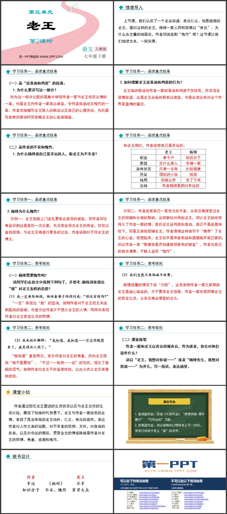 图片[2]-《老王》PPT课件(第2课时)-第一PPT