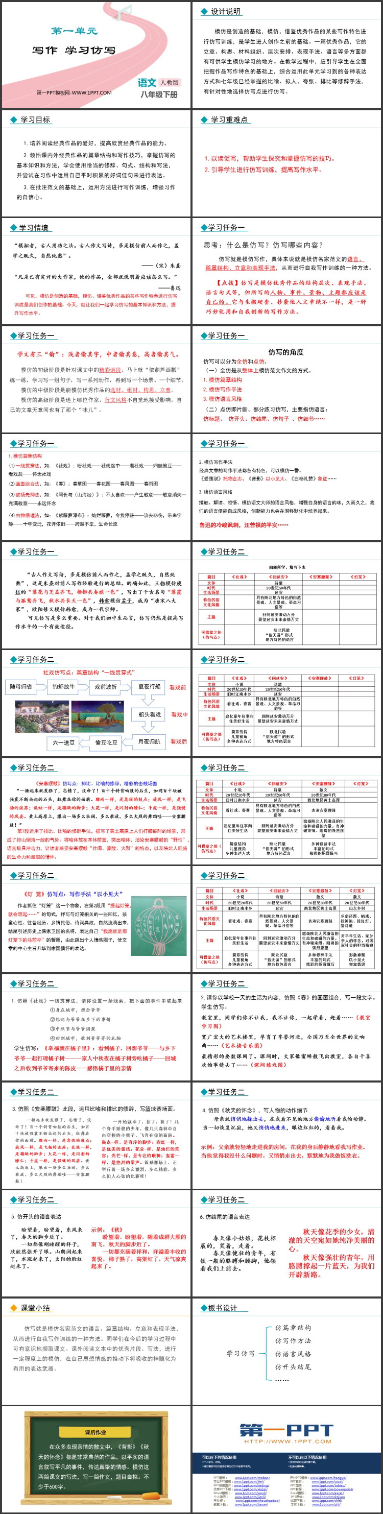 图片[2]-《学习仿写》PPT优秀课件-第一PPT