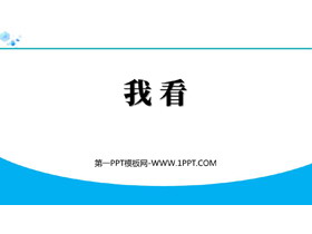 《我看》PPT精品教学课件下载-第一PPT