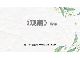 《观潮》PPT说课课件-第一PPT