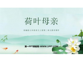 《荷叶·母亲》PPT精品课件下载-第一PPT