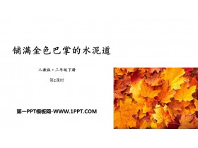《铺满金色巴掌的水泥道》PPT免费课件(第2课时)-第一PPT