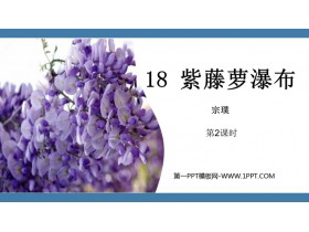 《紫藤萝瀑布》PPT教学课件(第2课时)-第一PPT