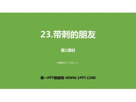 《带刺的朋友》PPT下载(第1课时)-第一PPT