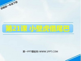 《小壁虎借尾巴》PPT免费课件-第一PPT