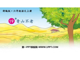 《青山不老》PPT优质课件-第一PPT