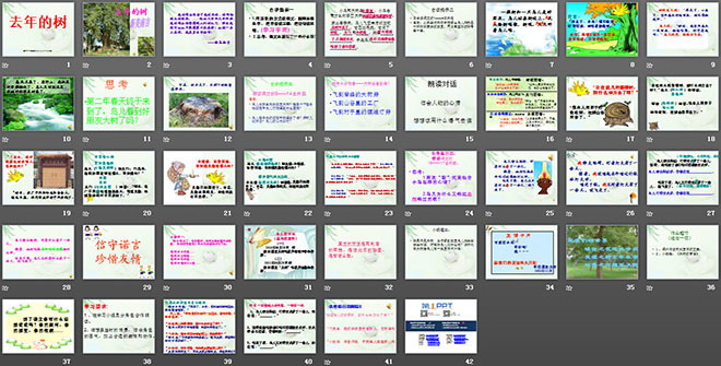 图片[2]-《去年的树》PPT教学课件下载5-第一PPT