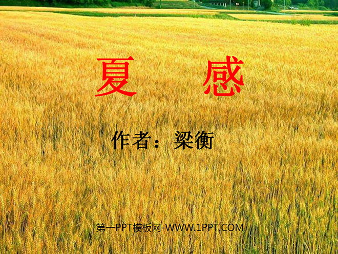 图片[1]-《夏感》PPT课件-第一PPT