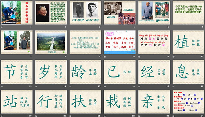 图片[2]-《邓小平爷爷植树》PPT课件3-第一PPT