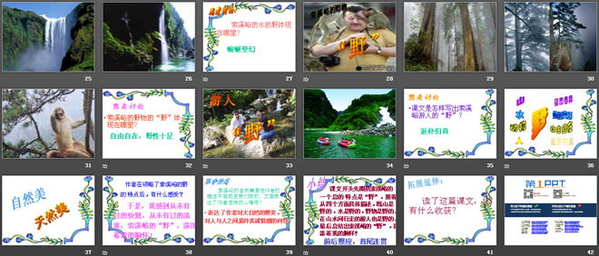 图片[3]-《索溪峪的“野”》PPT课件下载5-第一PPT