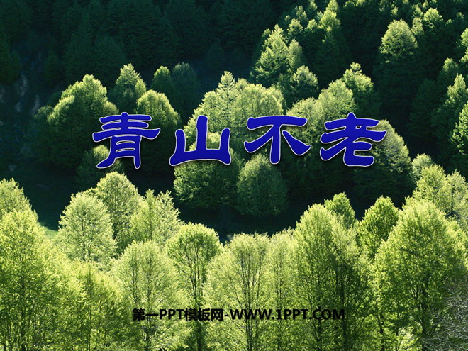图片[1]-《青山不老》PPT课件下载5-第一PPT