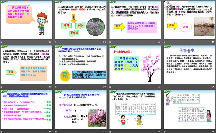 图片[3]-《一棵小桃树》PPT-第一PPT