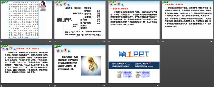 图片[5]-《回忆我的母亲》PPT-第一PPT