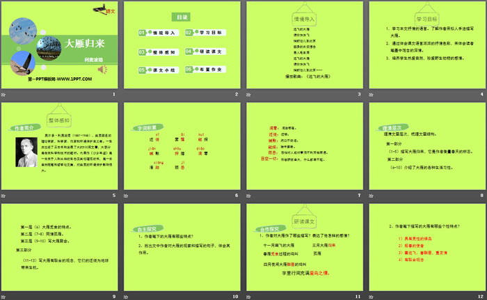 图片[2]-《大雁归来》PPT下载-第一PPT