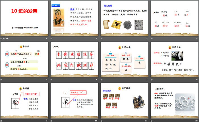 图片[2]-《纸的发明》PPT-第一PPT