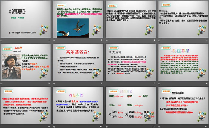 图片[2]-《海燕》PPT免费课件-第一PPT