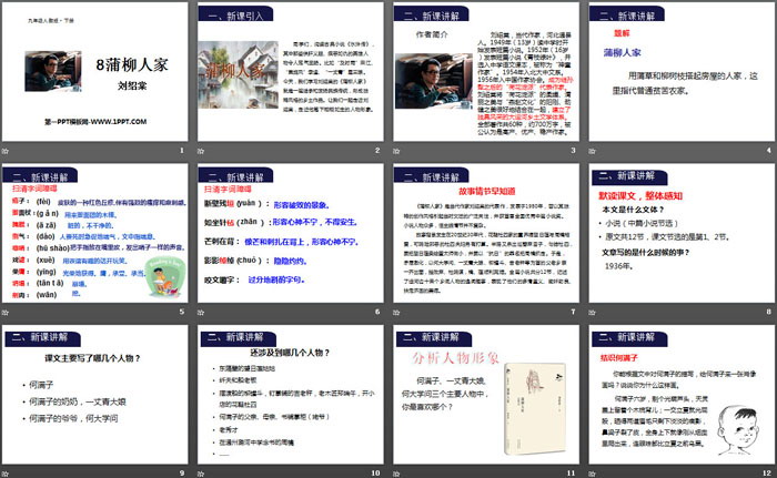 图片[2]-《蒲柳人家》PPT课件下载-第一PPT