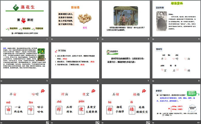 图片[2]-《落花生》第一课时PPT-第一PPT