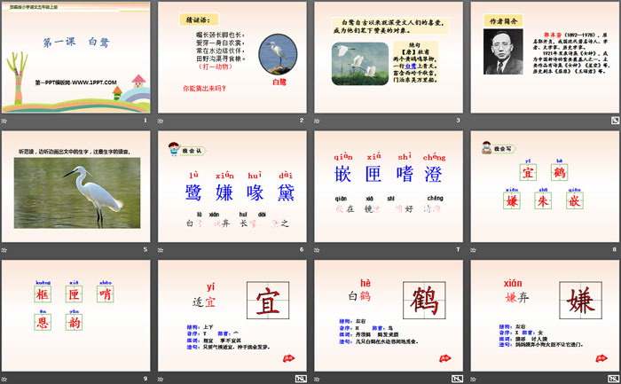 图片[2]-《白鹭》PPT教学课件-第一PPT