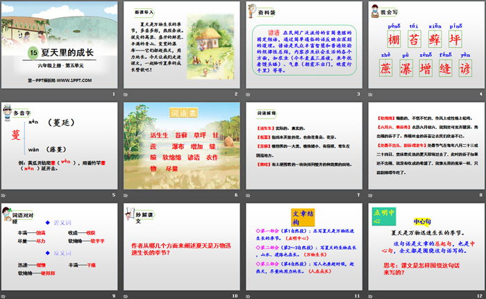 图片[2]-《夏天里的成长》PPT-第一PPT