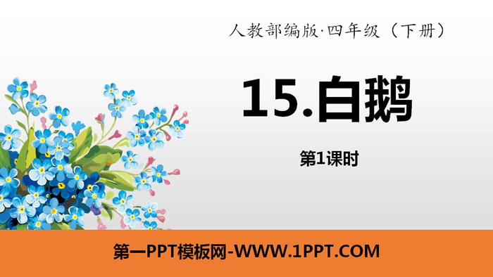 图片[1]-《白鹅》PPT(第1课时)-第一PPT