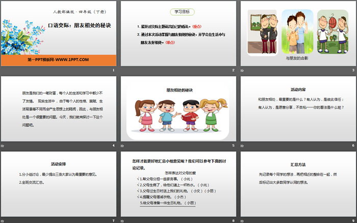 图片[2]-《朋友相处的秘诀》口语交际PPT-第一PPT
