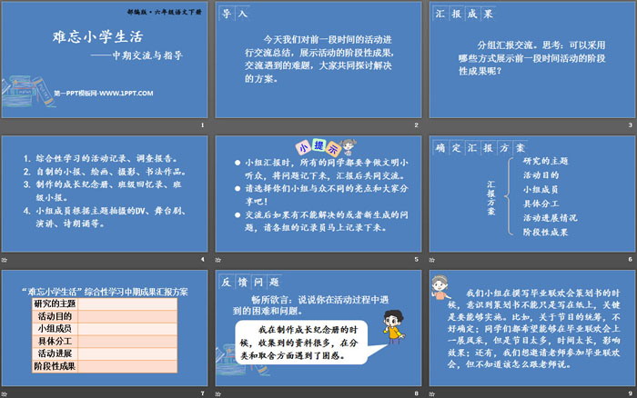 图片[2]-《难忘小学生活》PPT课件-第一PPT