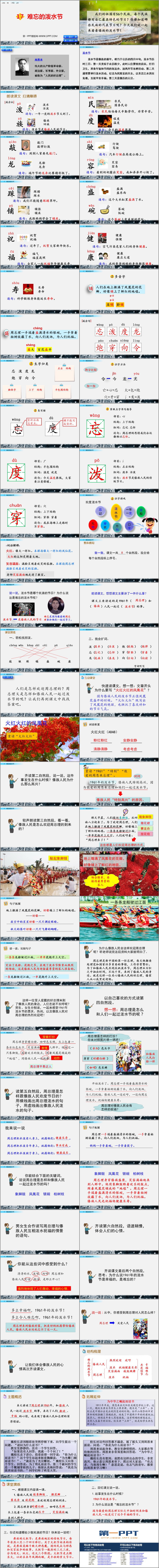 图片[2]-《难忘的泼水节》PPT优质课件下载-第一PPT