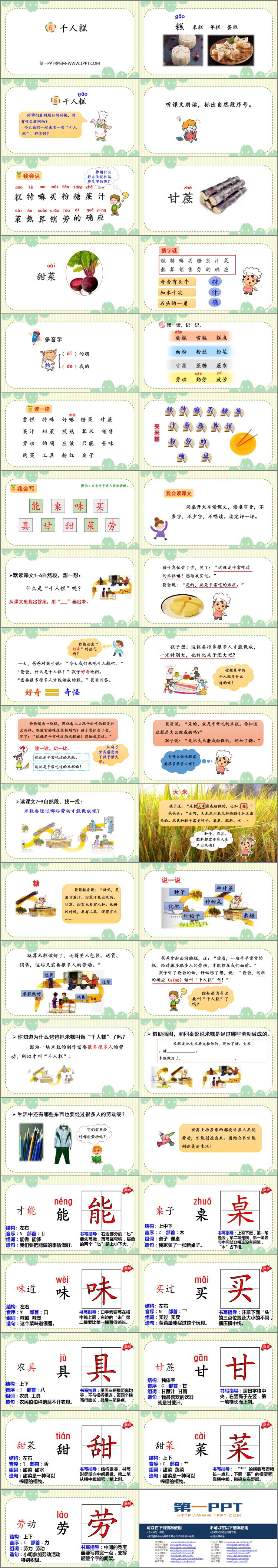 图片[2]-《千人糕》PPT精品课件下载-第一PPT