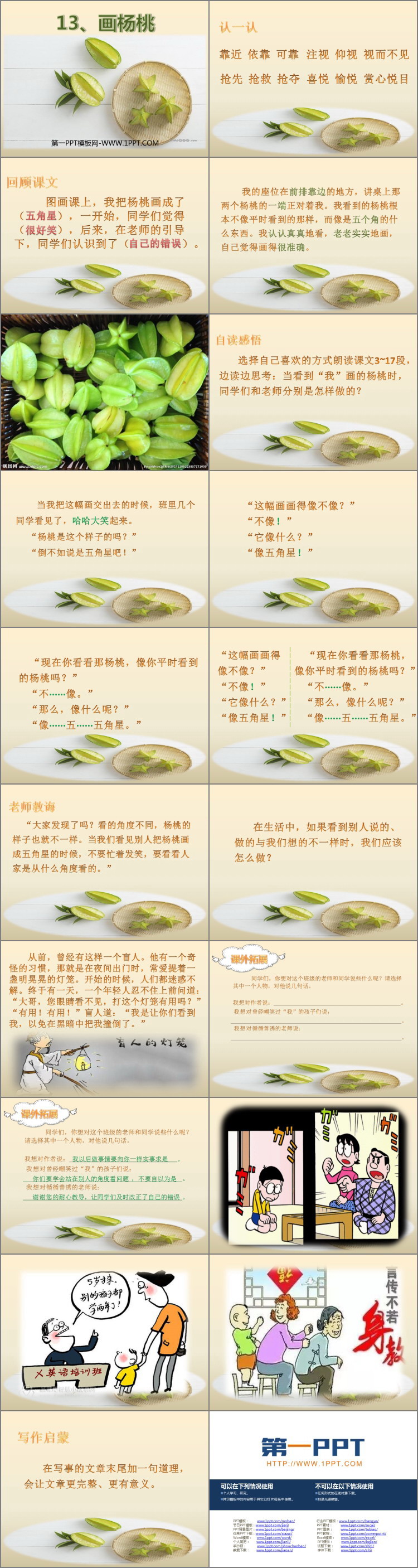 图片[2]-《画杨桃》PPT精品课件-第一PPT