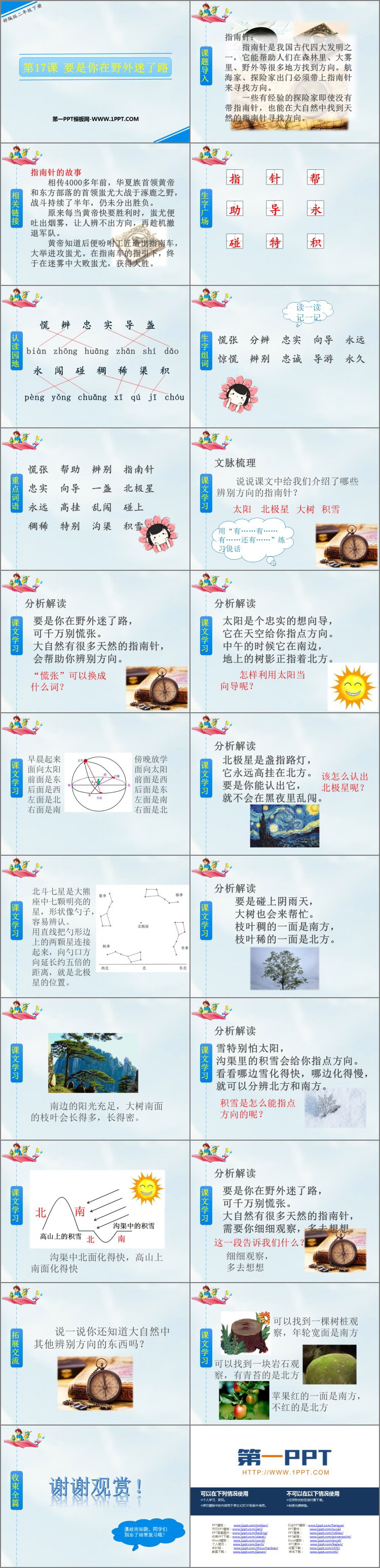 图片[2]-《要是你在野外迷了路》PPT免费课件下载-第一PPT
