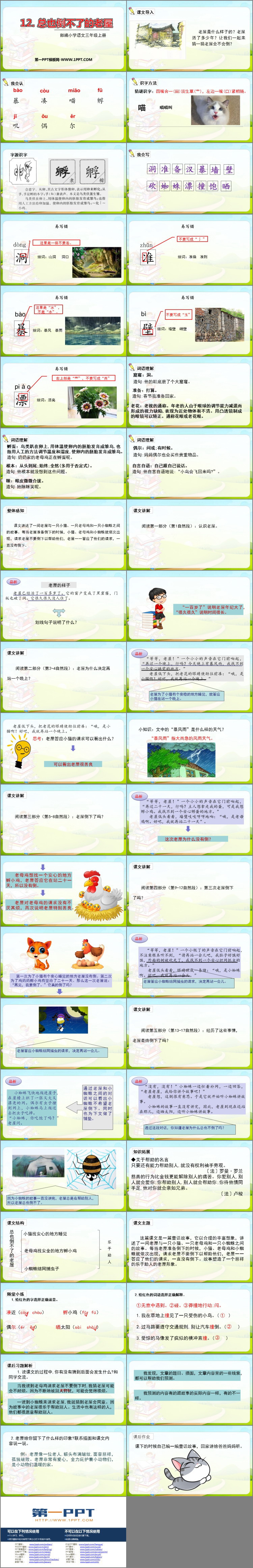 图片[2]-《总也倒不了的老屋》PPT课文课件-第一PPT