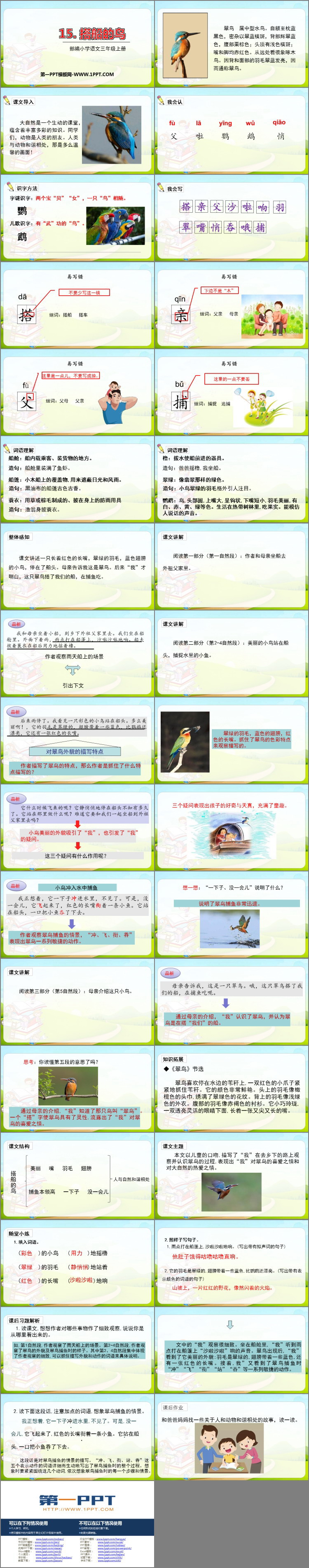 图片[2]-《搭船的鸟》PPT课文课件下载-第一PPT