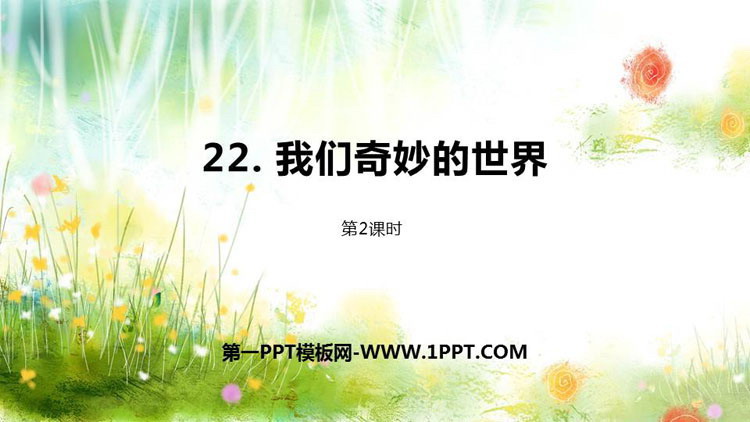 图片[1]-《我们奇妙的世界》PPT课件(第2课时)-第一PPT