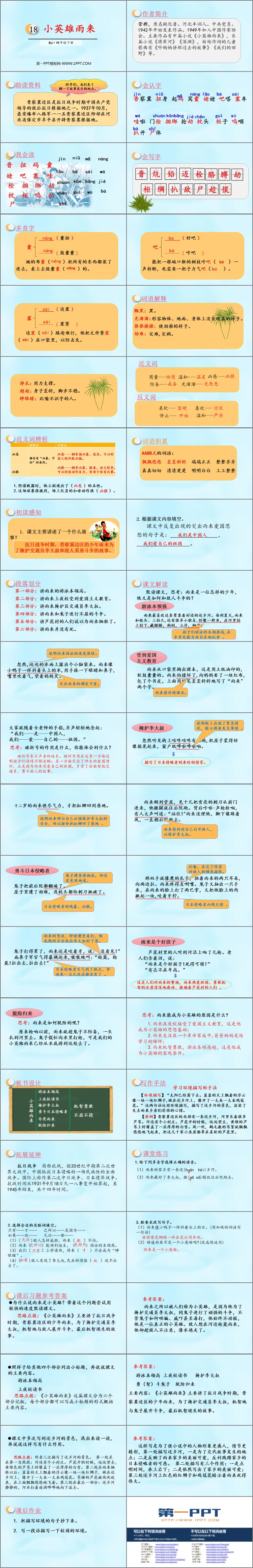 图片[2]-《小英雄雨来》PPT优秀课件-第一PPT