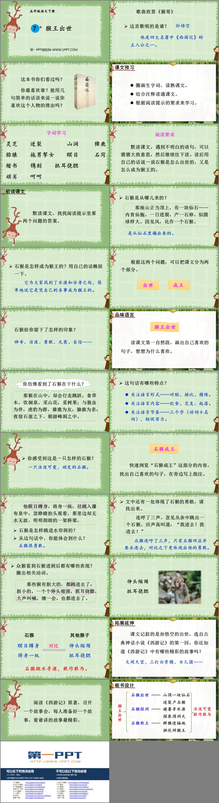图片[2]-《猴王出世》PPT优秀课件-第一PPT