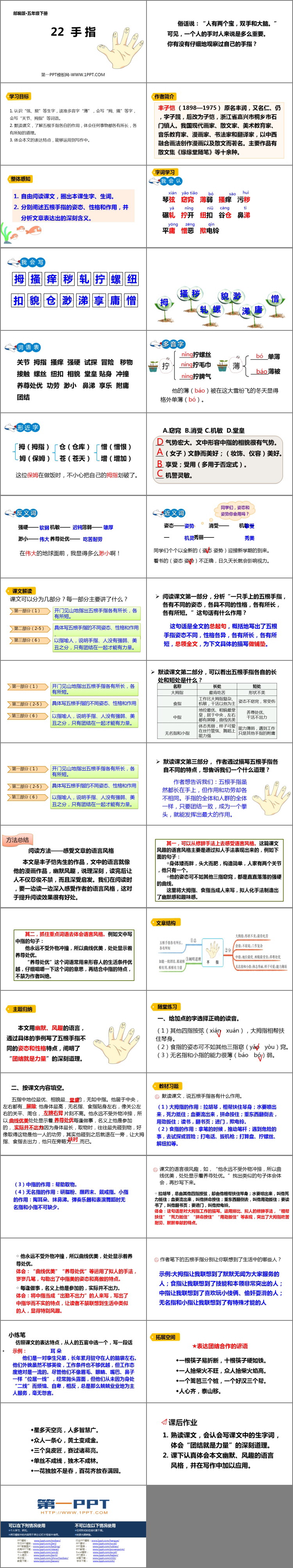 图片[2]-《手指》PPT优质课件-第一PPT