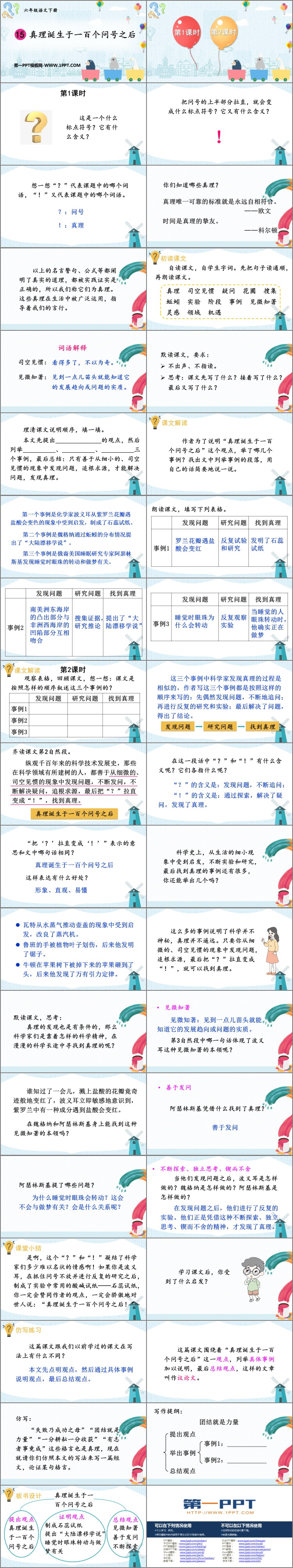 图片[2]-《真理诞生于一百个问号之后》PPT免费下载-第一PPT