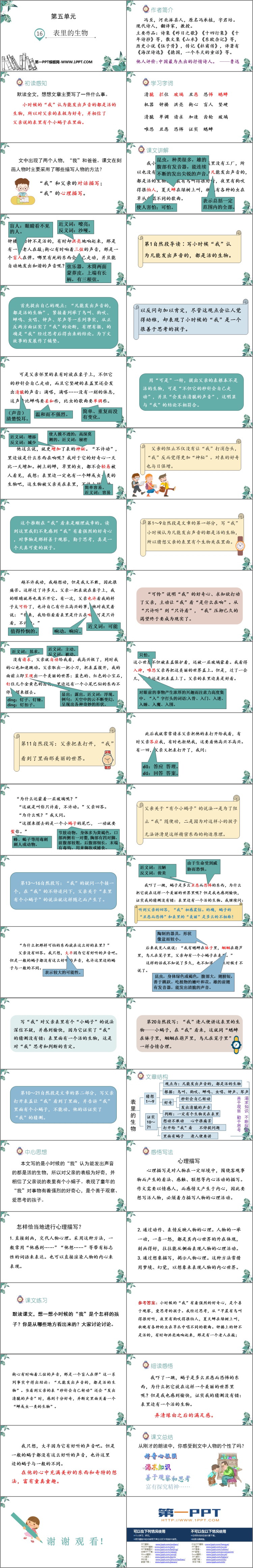 图片[2]-《表里的生物》PPT精品课件-第一PPT
