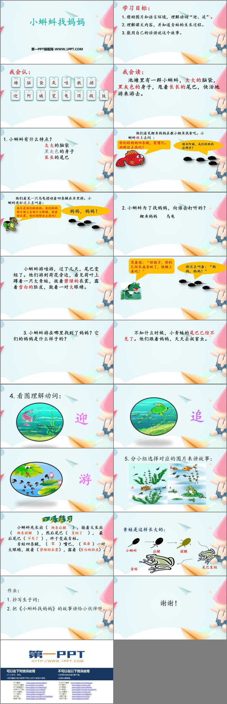 图片[2]-《小蝌蚪找妈妈》PPT优质教学课件-第一PPT