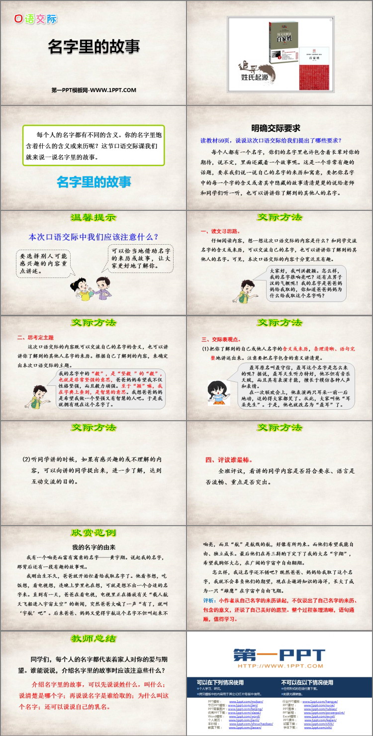 图片[2]-《口语交际：名字里的故事》PPT优秀课件-第一PPT