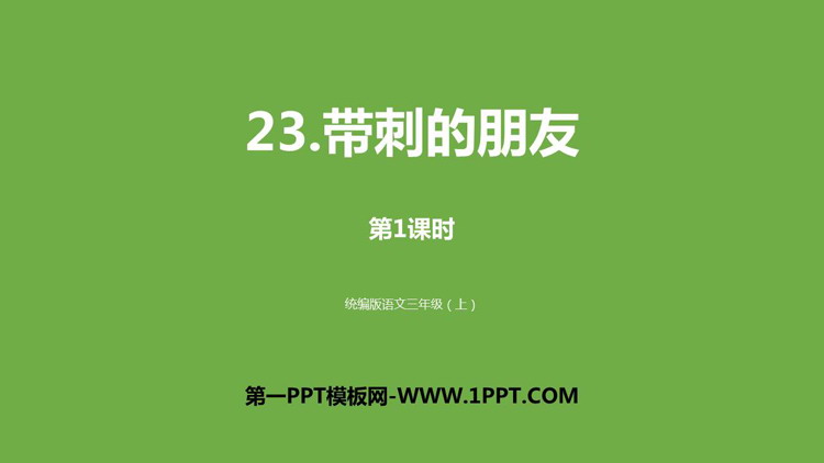 图片[1]-《带刺的朋友》PPT下载(第1课时)-第一PPT