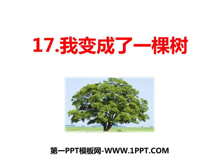图片[1]-《我变成了一棵树》PPT精品课件下载-第一PPT
