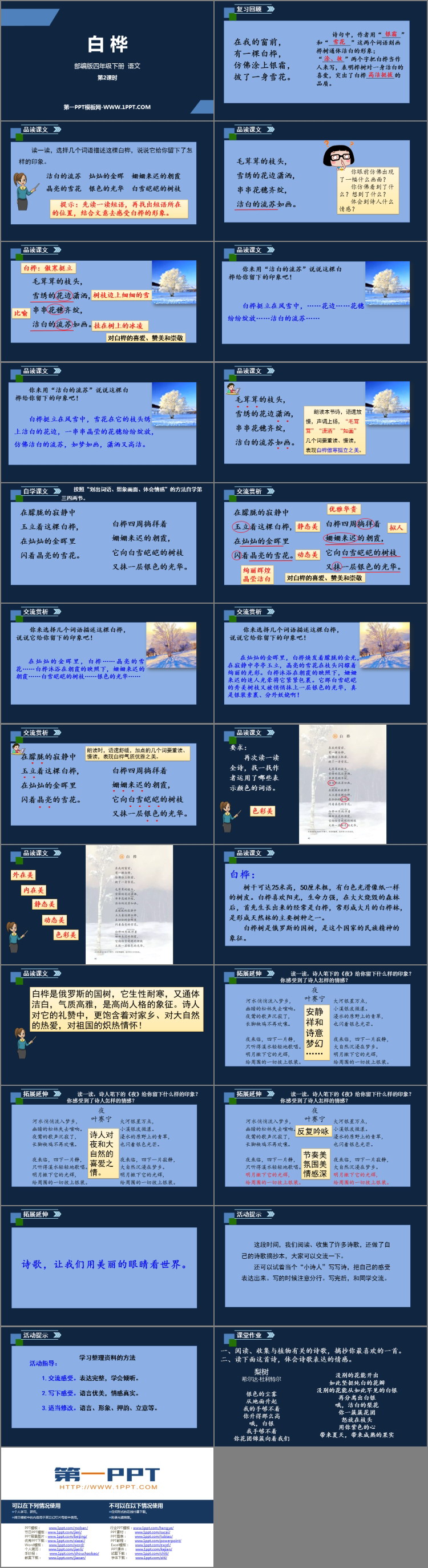 图片[2]-《白桦》PPT教学课件(第2课时)-第一PPT