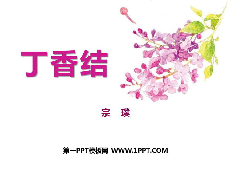 图片[1]-《丁香结》PPT课文课件-第一PPT