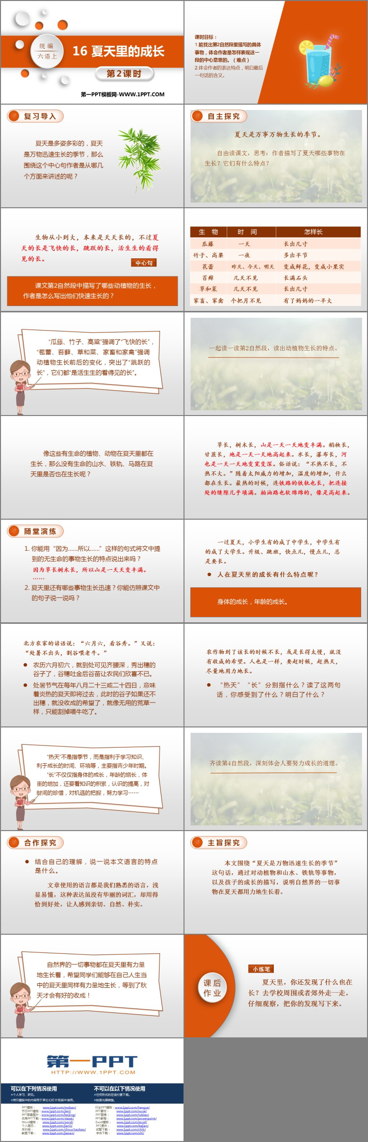 图片[2]-《夏天里的成长》PPT教学课件(第2课时)-第一PPT