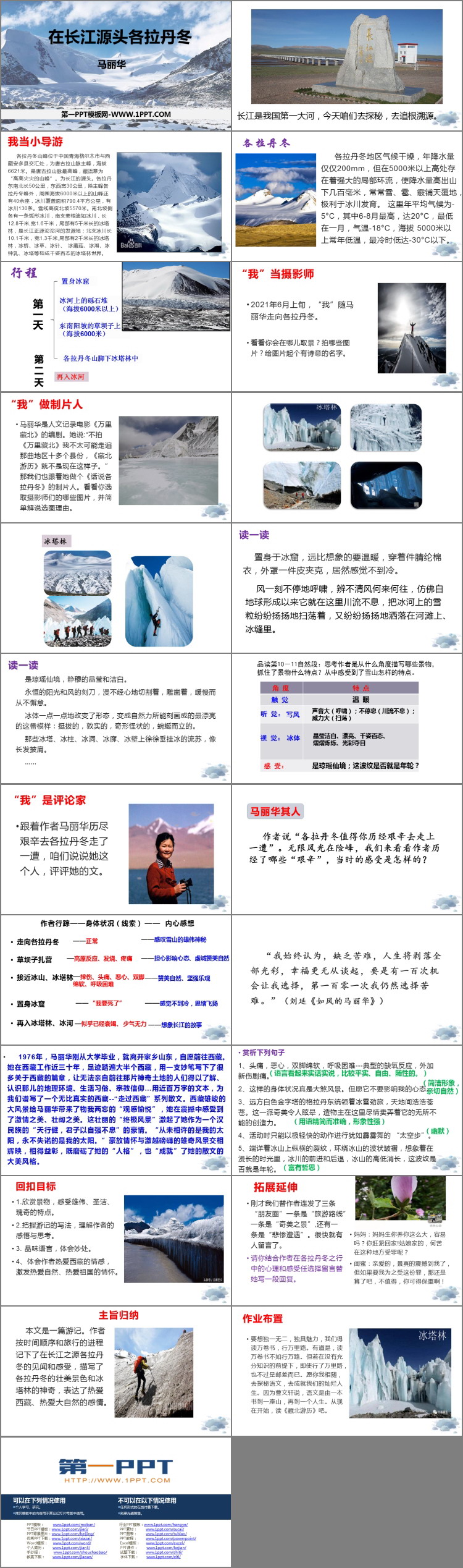 图片[2]-《在长江源头各拉丹冬》PPT课文课件-第一PPT