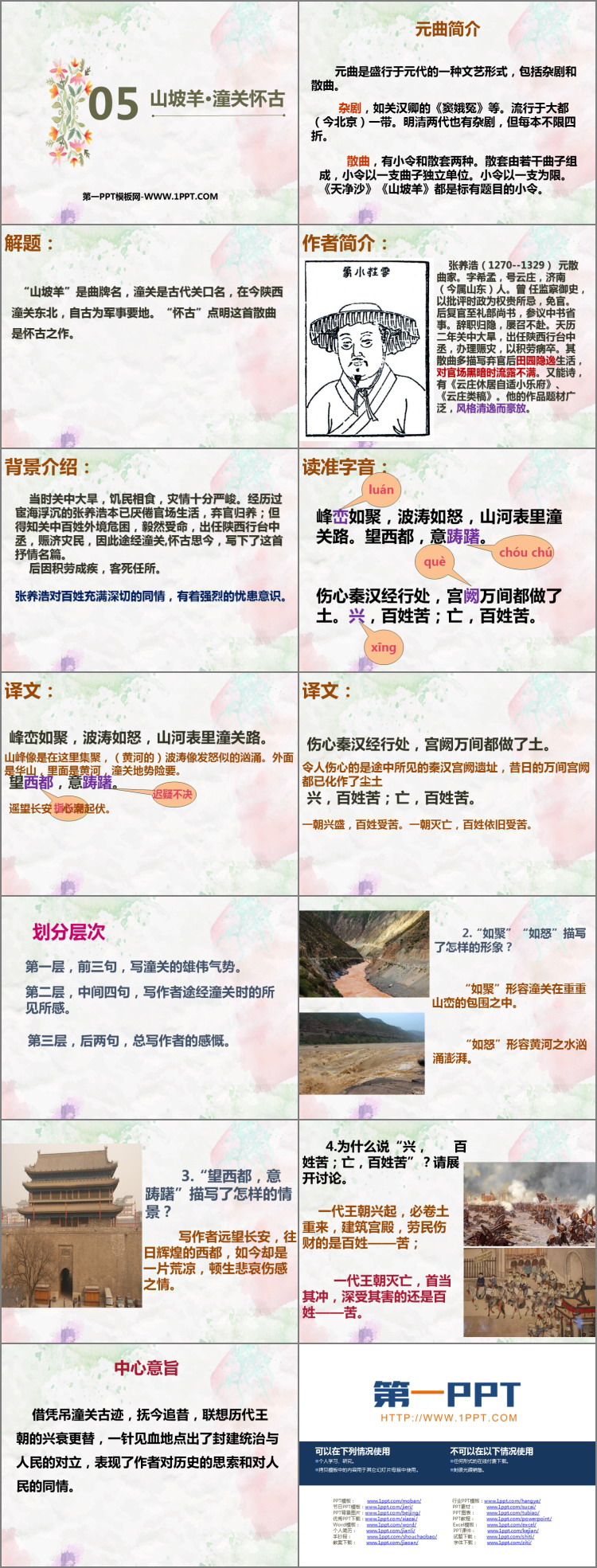 图片[2]-《山坡羊·潼关怀古》PPT优秀课件-第一PPT